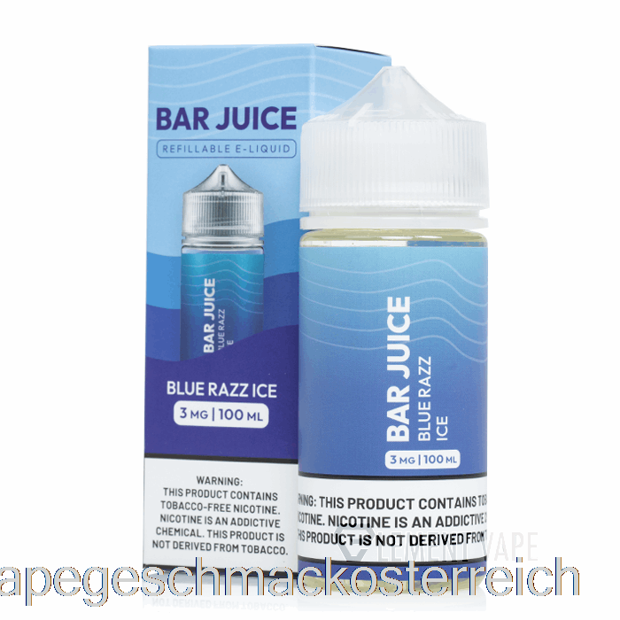 Blue Razz Ice – Barsaft – 100 Ml, 0 Mg Vape-Geschmack